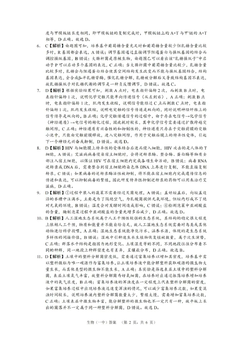 湖南省长沙市第一中学2025届高三上学期阶段性检测（五）生物试卷（含解析）_2025年1月_250107湖南省长沙市第一中学2025届高三上学期阶段性检测（五）