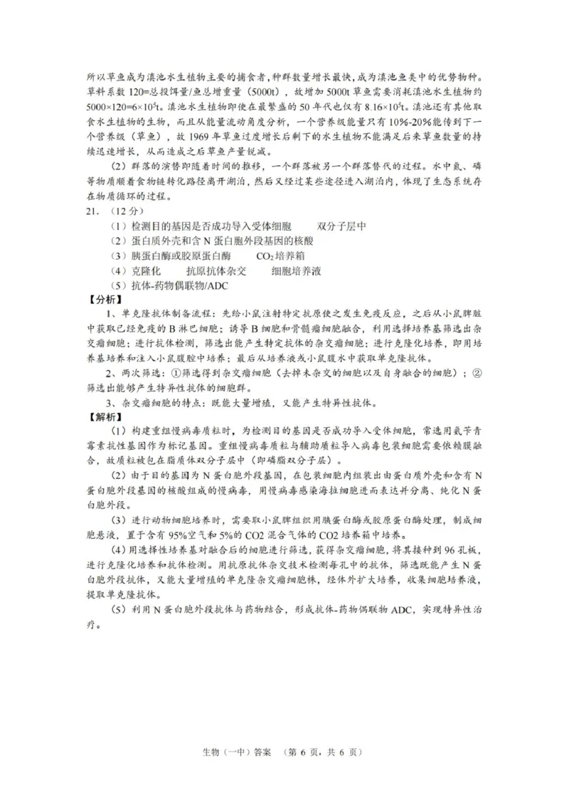 湖南省长沙市第一中学2025届高三上学期阶段性检测（五）生物试卷（含解析）_2025年1月_250107湖南省长沙市第一中学2025届高三上学期阶段性检测（五）