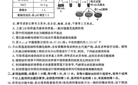 河北省邯郸市2025届高三第二次调研生物试卷_2025年1月_250109河北省邯郸市2025届高三上学期第二次调研监测_河北省邯郸市2025届高三第二次调研生物