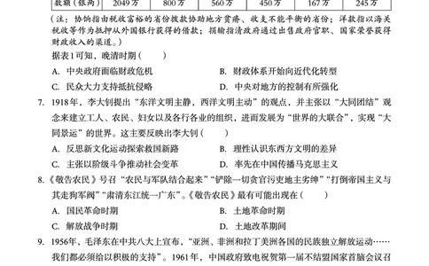 广西邕衡教育&middot;名校联盟2024~2025学年度2022级高三下学期开学考试历史_2025年2月_250220广西邕衡教育&middot;名校联盟2022级高三下学期开学考试（全科）
