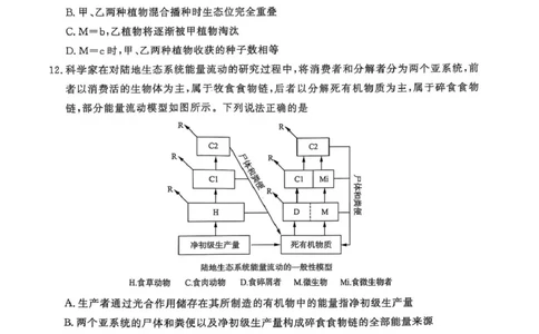 山东省名校考试联盟2024-2025学年高三下学期3月高考模拟考试生物试题_2025年3月_250324山东名校考试联盟2025届高三3月高考模拟