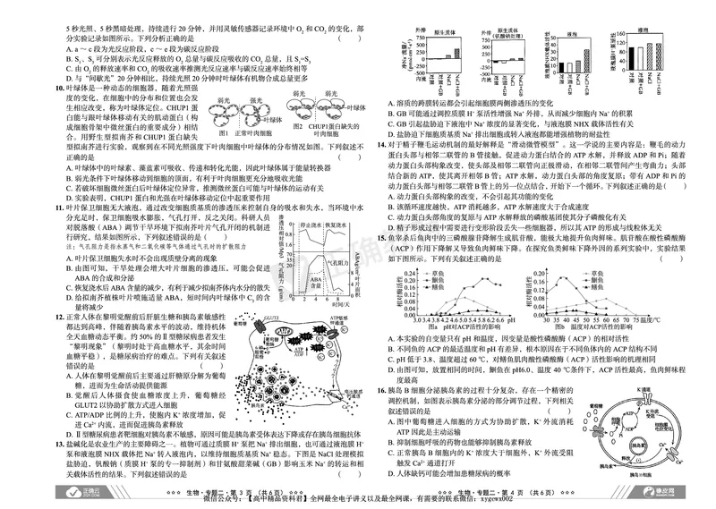全国卷《正确小卷》2024总复习生物质检卷_2024高考押题卷_72024正确教育全系列_2024年正确小卷全系列_（全国版）2024《正确小卷&middot;复习质检卷》（九科全）各两套