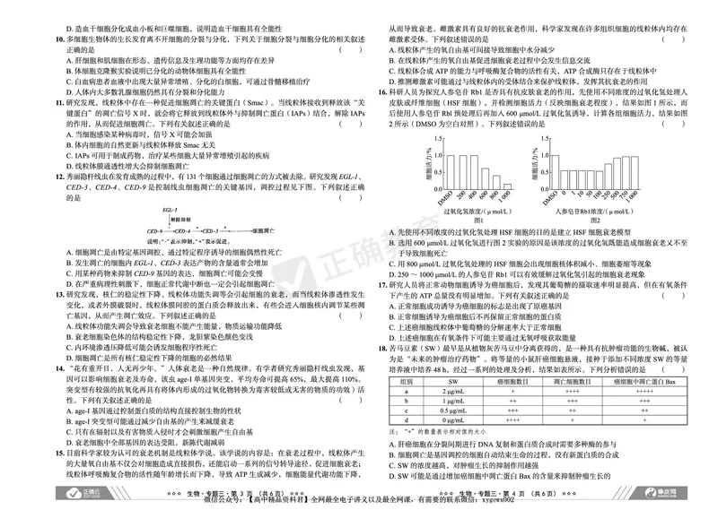 全国卷《正确小卷》2024总复习生物质检卷_2024高考押题卷_72024正确教育全系列_2024年正确小卷全系列_（全国版）2024《正确小卷&middot;复习质检卷》（九科全）各两套