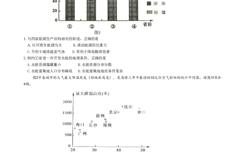 2010年高考地理试卷（四川）（空白卷）_地理历年高考真题_新&middot;PDF版2008-2025&middot;高考地理真题_地理（按年份分类）2008-2025_2010&middot;地理高考真题