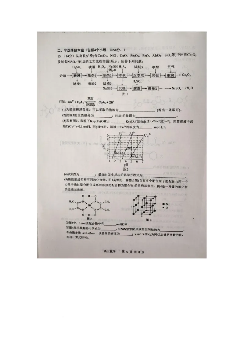 江西省景德镇市2025届高三下学期4月三模试题化学PDF版含答案(1)_2025年4月_250424江西省景德镇市2025届高三下学期4月三模（全科）