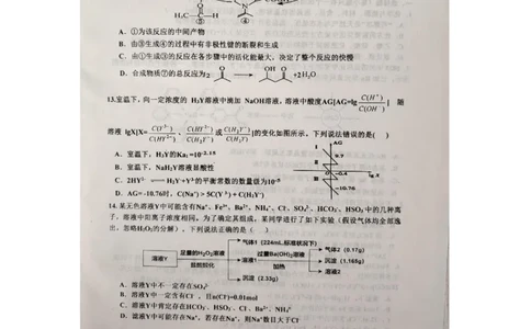 江西省景德镇市2025届高三下学期4月三模试题化学PDF版含答案(1)_2025年4月_250424江西省景德镇市2025届高三下学期4月三模（全科）