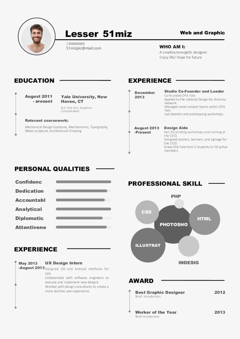 1(9)_10000+PPT模板大礼包_大学生个人简历PPT模板_英文