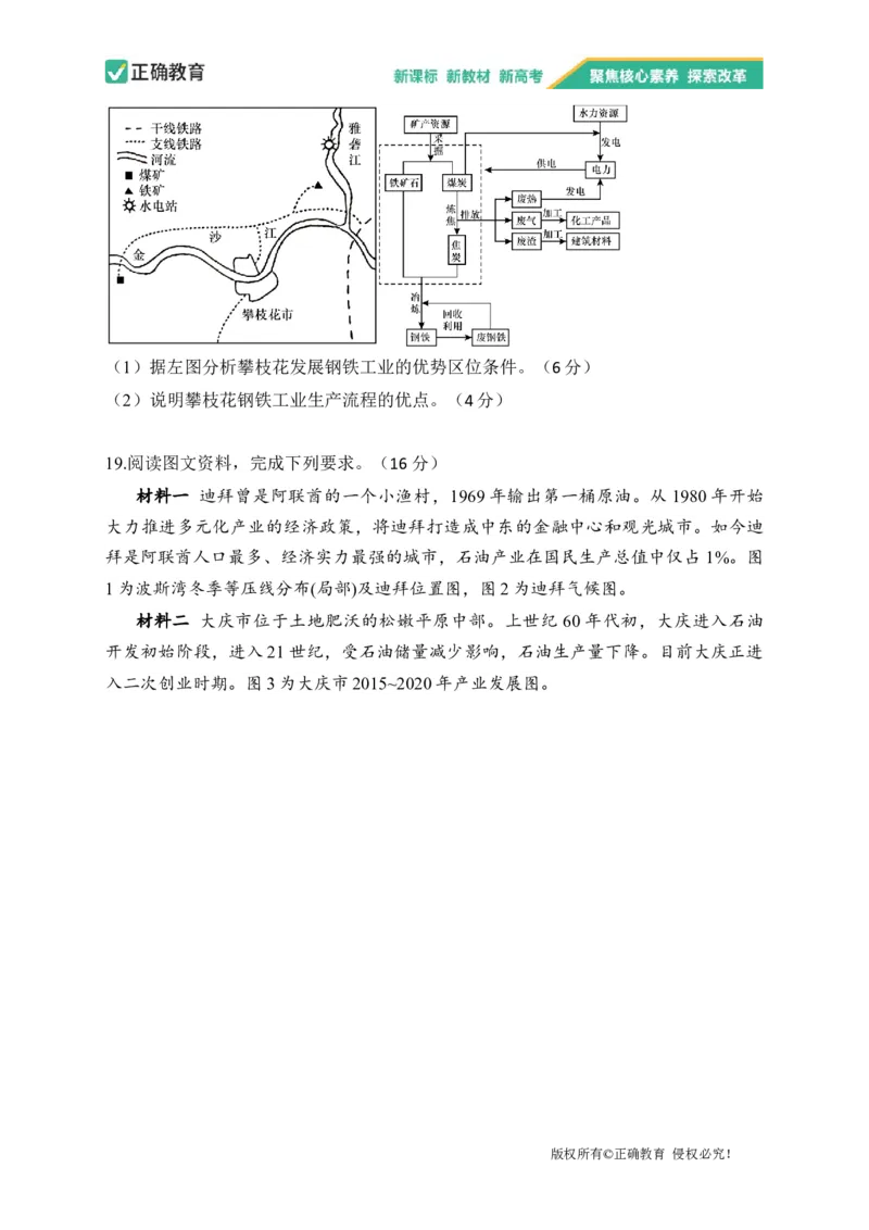 2023届新高考地理金榜猜题卷湖南专版_2023高考押题卷_正确教育金榜猜题卷_（新高考）正确教育丨金榜猜题卷_新高考地理