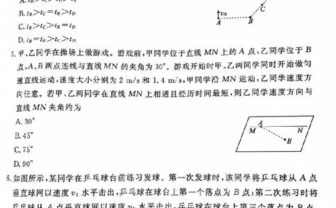 河北省唐山市2024-2025学年高三上学期1月期末考试物理PDF版含答案_2025年1月_250110河北省唐山市2024-2025学年高三上学期1月期末考试（全科）