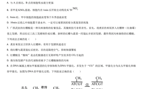 吉林省通化市梅河口市第五中学2024-2025学年高三上学期1月期末生物试题_2025年1月_250110吉林省通化市梅河口市第五中学2024-2025学年高三上学期1月期末考试试题