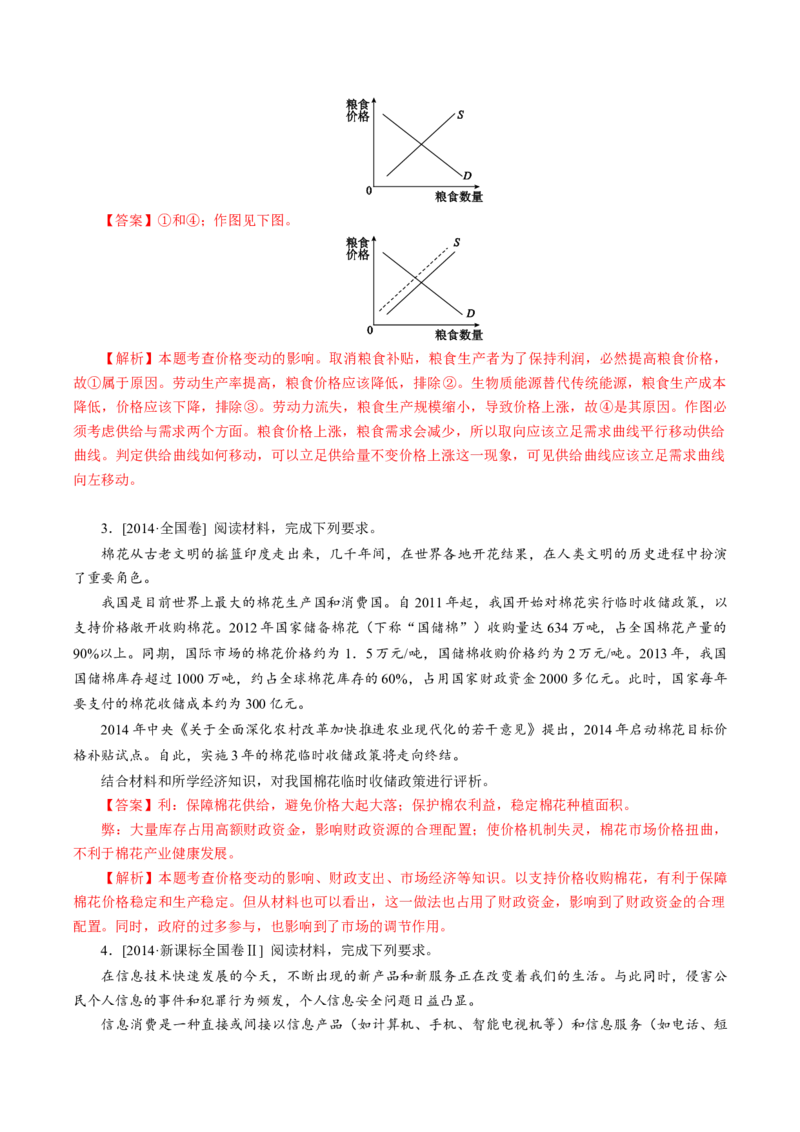 专题05《经济生活》综合主观题-学易金卷：十年（2014-2023）高考政治真题分项汇编（人教卷）（解析卷）_近10年高考真题汇编（必刷）