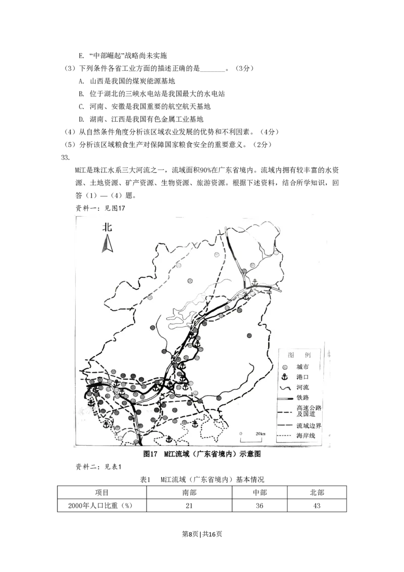 2008年高考地理试卷（广东）（解析卷）_地理历年高考真题_新&middot;PDF版2008-2025&middot;高考地理真题_地理（按年份分类）2008-2025_2008&middot;地理高考真题