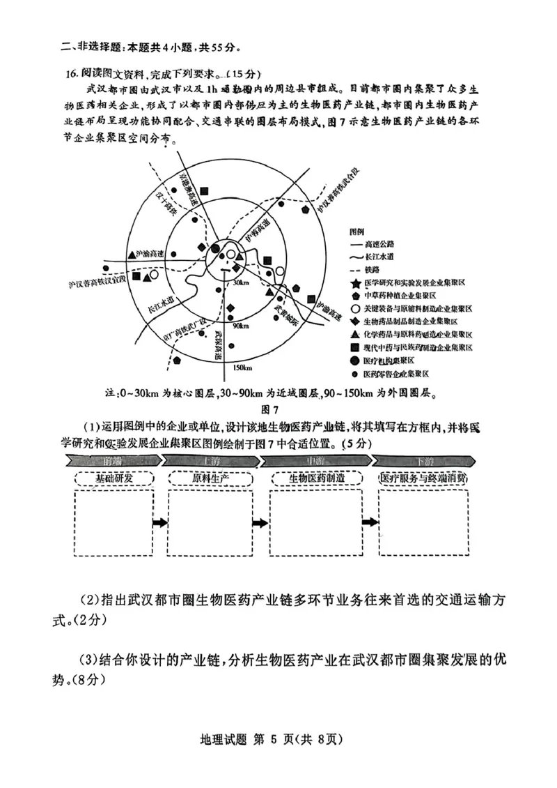 山东省九五高中协作体2025高三年级质量检测（九五联考）地理_2025年5月_250515山东省九五高中协作体2025高三年级质量检测（东营二模）（全科）
