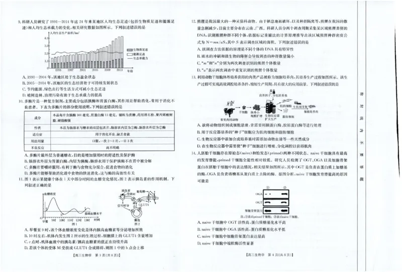 四川金太阳2025届高三5月联考（25-507C）生物_2025年5月_250521四川金太阳2025届高三5月联考（25-507C）（全科）