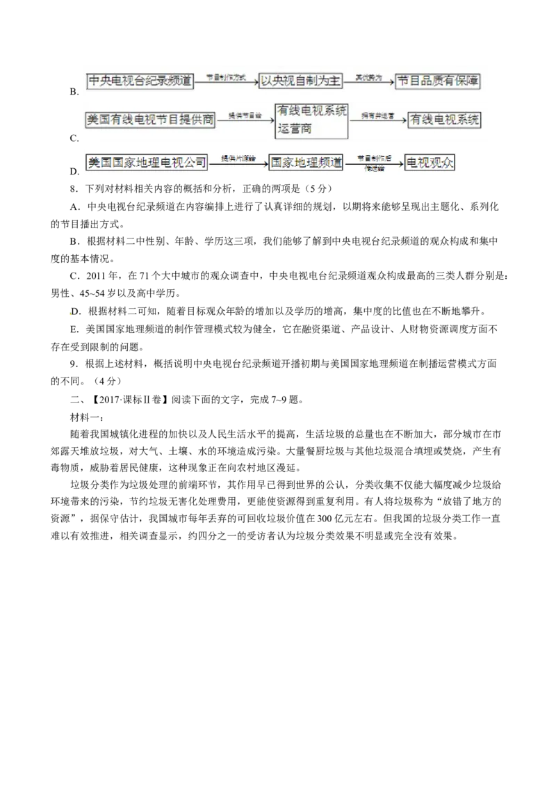 专题03非连续文本阅读-十年（2014-2023）高考语文真题分项汇编（全国通用）（学生卷）_近10年高考真题汇编（必刷）_十年（2014-2024）高考语文真题分项汇编（全国通用）