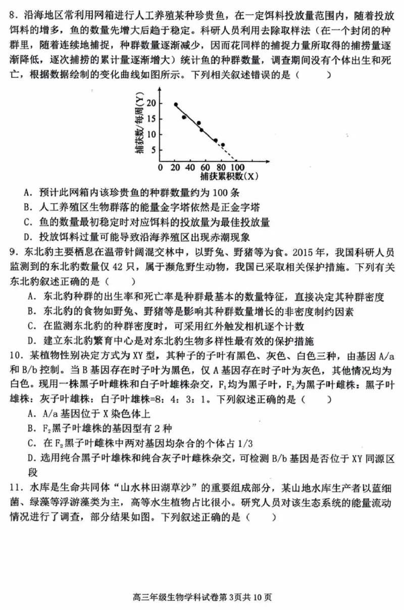辽宁省五校（东北育才中学、辽宁省实验中学、大连24中学、大连八中、鞍山一中）2025届高三上学期期末考试生物含答案_2025年1月