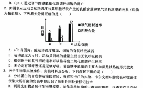 辽宁省五校（东北育才中学、辽宁省实验中学、大连24中学、大连八中、鞍山一中）2025届高三上学期期末考试生物含答案_2025年1月