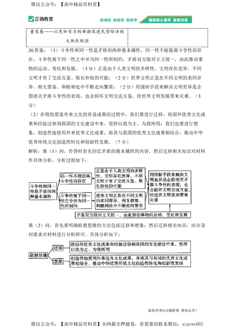 2024届明日之星高考政治精英模拟卷江苏版_2024高考押题卷_72024正确教育全系列_2024明日之星全系列_（新高考）2024《明日之星&middot;高考精英模拟卷》（九科全）各一套