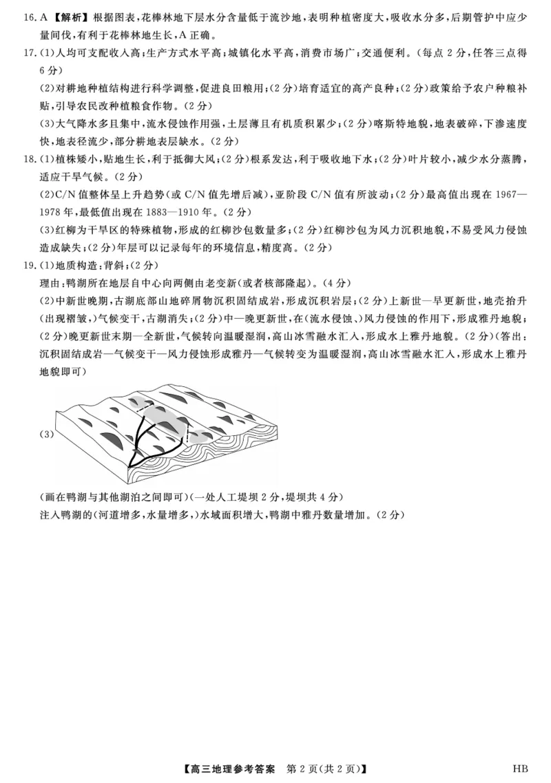 河北金科联考5月份-地理DA_2025年5月_0521河北省金科大联考2025届高三下学期5月份质量检测_2025届河南省金科大联考高三下学期5月联考地理试题+