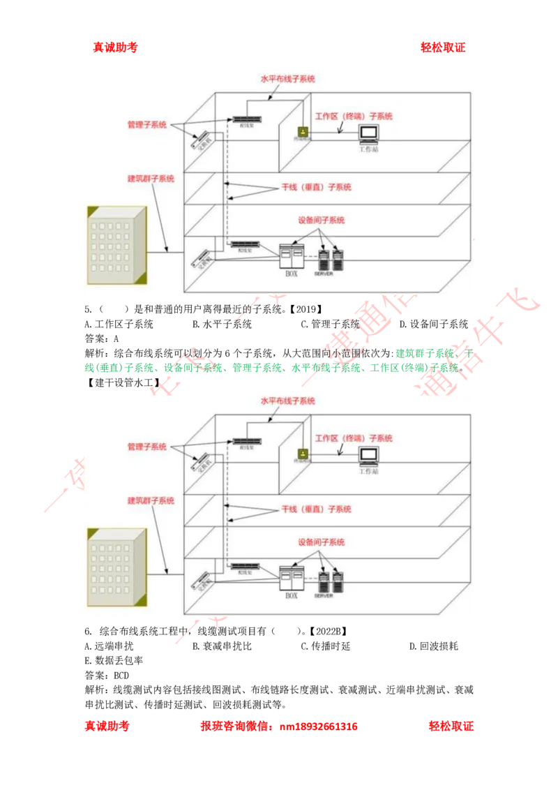 2.5.3-2.5.6精讲课后练习答案解析_2026年一级建造师_2026年一建通信_2025年一建通信SVIP_02-基础精讲✿高端面授✿深度强化_11-通信《直播精讲班》牛飞SMR推荐