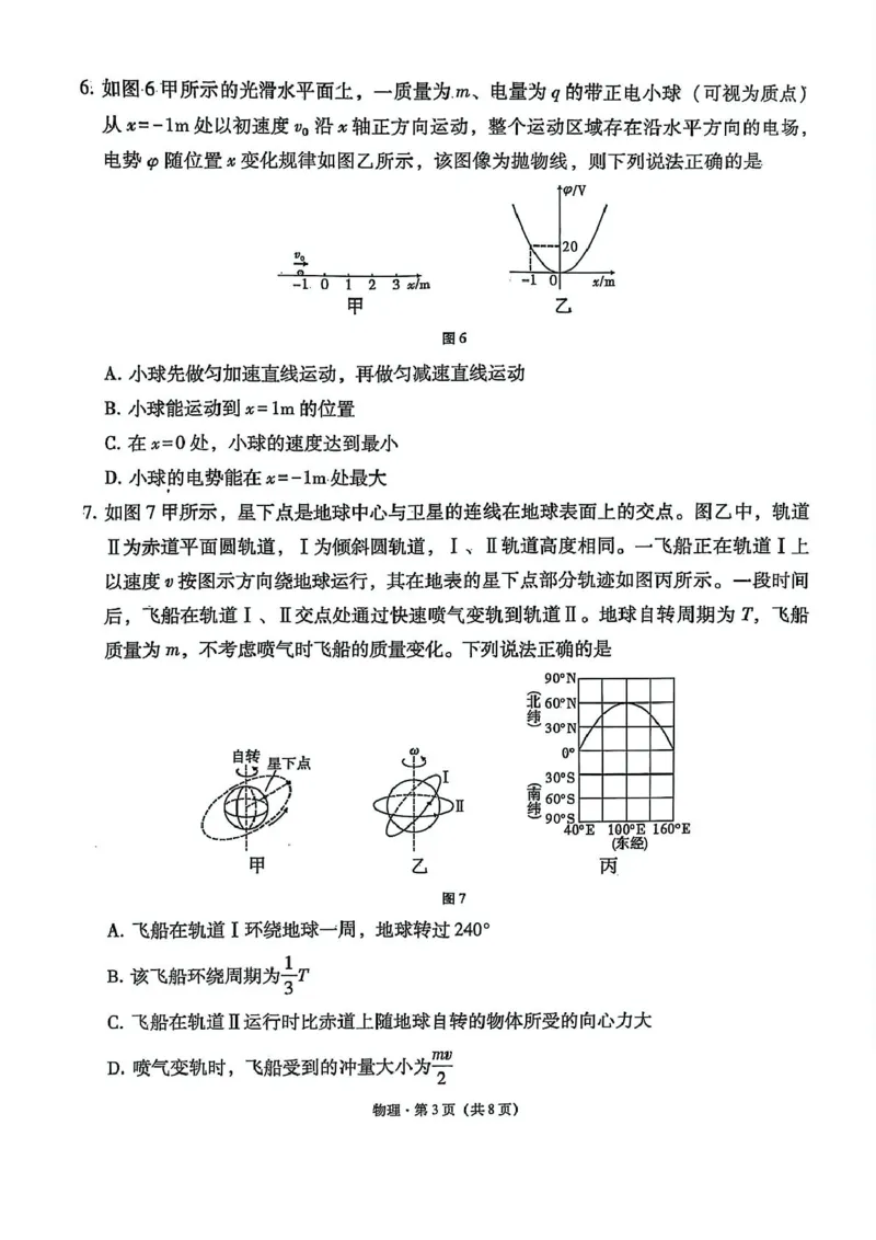 西南名校联盟2025届高三下学期&ldquo;3+3+3&rdquo;高考备考诊断性联考（三）物理_2025年4月_250422西南名校联盟2025届高三下学期&ldquo;3+3+3&rdquo;高考备考诊断性联考（三）（全科）