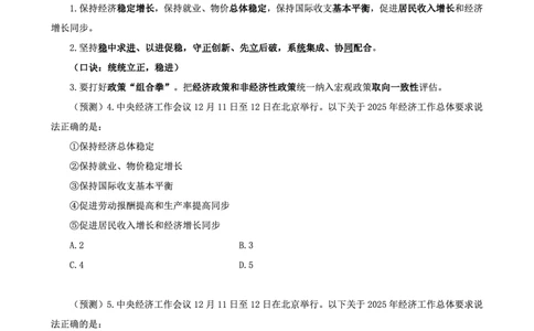 四海2024年中央经济工作会议讲义_2026考公资料_花生十三合集_套题班2025花生行测+飞扬申论套题⭐⭐_行测套题2025省考花生十三套题二期_常识政治理论冲刺-赠课_政治理论-时政