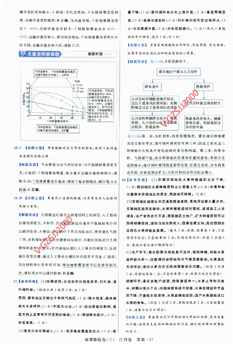 2024《金考卷&middot;高考测评卷》地理答案_2024高考押题卷_12024天星全系列_（新高考）2024《金K卷&middot;高考测评&middot;猜题卷》（语数英）各九套_2024《金考卷&middot;高考测评卷&middot;猜题卷》地理