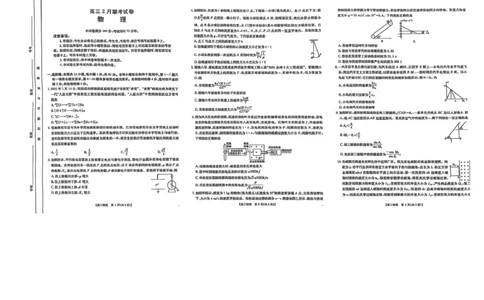 物理物理_2025年2月_2502182025届湖北省鄂东新领先协作体高三下学期2月调考（金太阳340C）（全科）