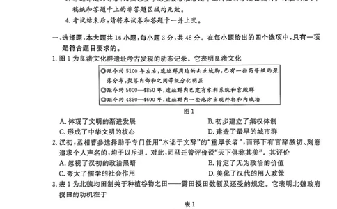 铜仁市2025届高三年级3月模拟考试历史铜仁市2025届高三年级3月模拟考试历史_2025年3月_250325贵州省铜仁市2025届高三下学期3月模拟考试