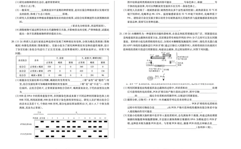 河南省天一小高考2024-2025学年（下）高三第三次考试生物_2025年4月_250410河南省天一小高考2024-2025学年（下）高三第三次考试（全科）