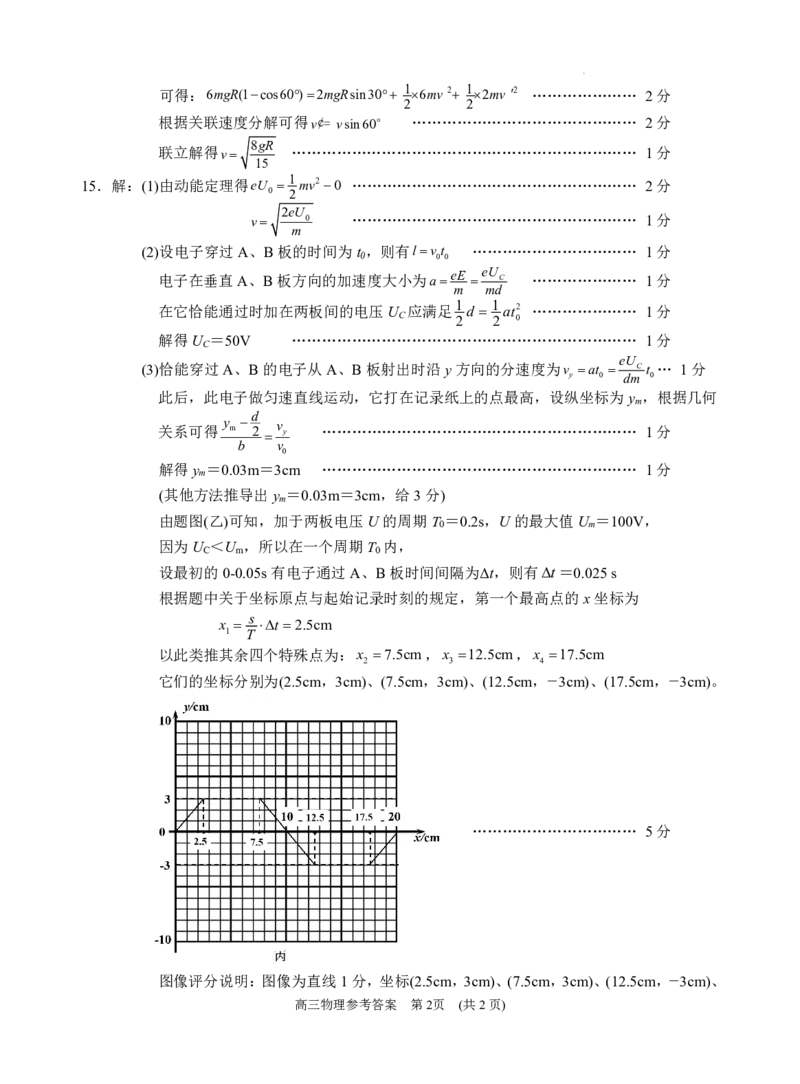 江苏省苏州市2025-2026学年高三上学期期中阳光调研物理试题（含答案）_2025年11月_251119江苏省苏州市2025-2026学年高三上学期期中阳光调研（全科）