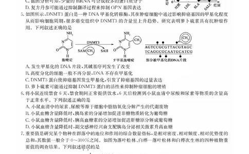福建省莆田市2025届高中毕业班第四次教学质量检测生物(1)_2025年5月_250510福建省莆田市2025届高中毕业班第四次教学质量检测（莆田四检）（全科）