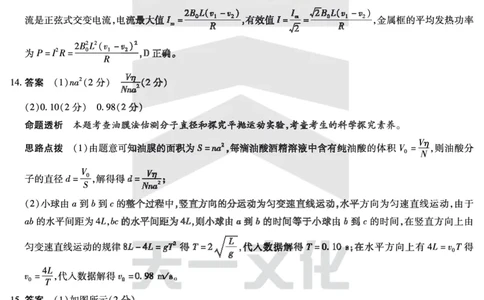 物理-海南高三学业水平诊断(三)详细答案_2025年3月_250308海南省天一大联考2024-2025学年高三学业水平诊断(三)（全科）_海南省天一大联考2024-2025学年高三学业水平诊断（三）详细答案