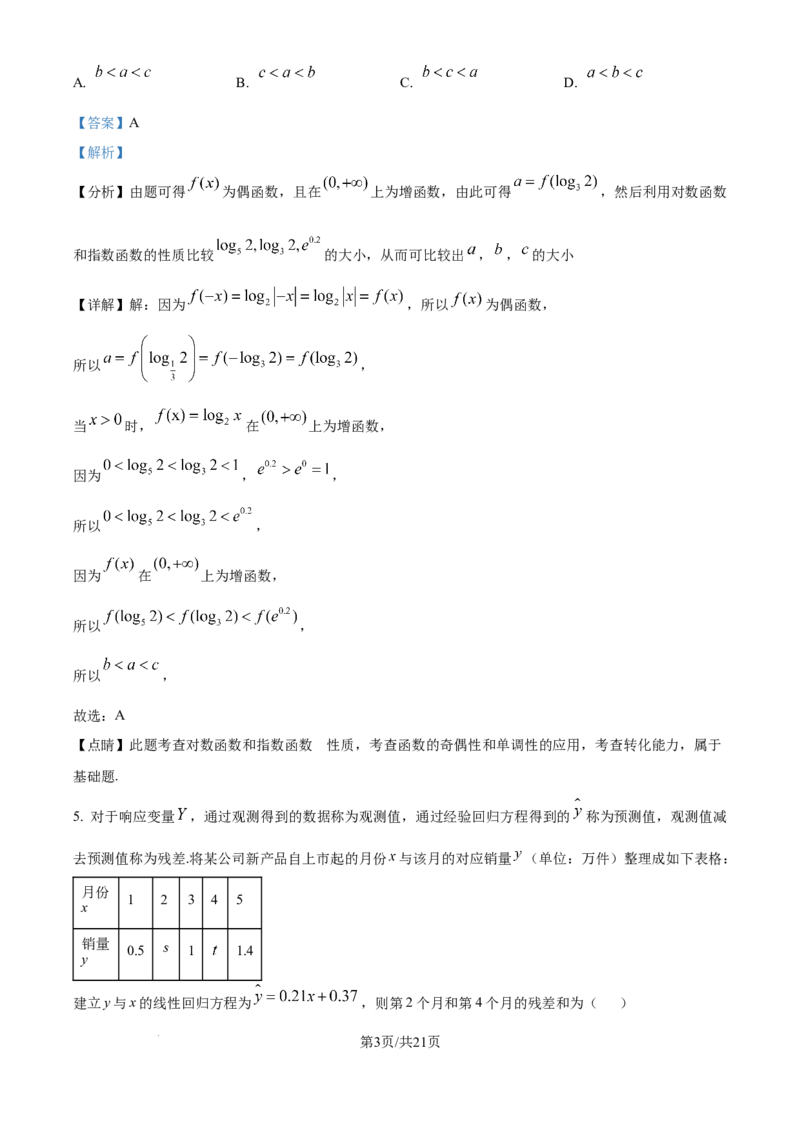 精品解析：山东师范大学附属中学2025-2026学年高三上学期10月阶段测数学试题（解析版）_2025年10月_12026年试卷教辅资源等多个文件