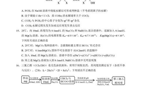 浙江省诸暨市2025年5月高三适应性考试-化学_2025年5月_250515浙江省诸暨市2025年5月高三适应性考试（全科）