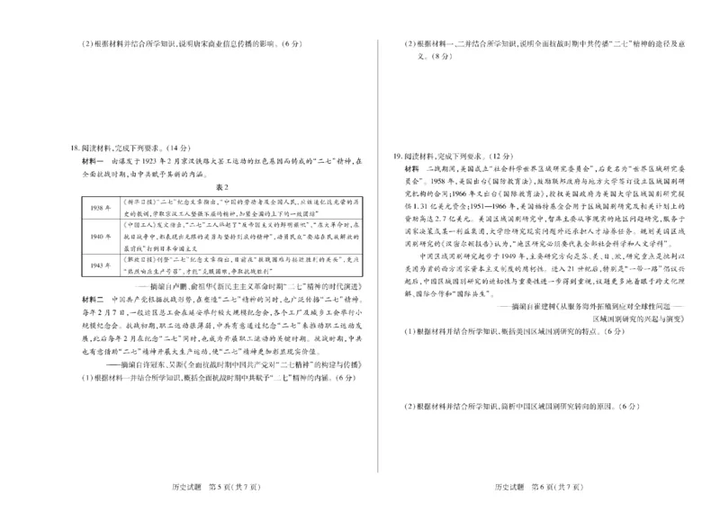河南省天一大联考2024-2025学年高中毕业班阶段性测试（六）历史_2025年3月_250320河南省天一大联考2024-2025学年高中毕业班阶段性测试（六）（全科）