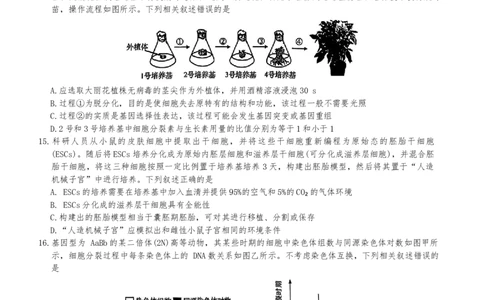 湖南省长沙市开福区湖南省长沙市第一中学2024-2025学年高三下学期3月月考生物试题_2025年3月_250323湖南省长沙市第一中学2024-2025学年高三下学期月考（七）
