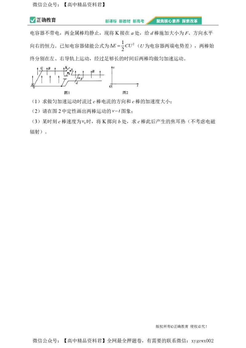 2024届明日之星高考物理精英模拟卷浙江版_2024高考押题卷_72024正确教育全系列_2024明日之星全系列_（新高考）2024《明日之星&middot;高考精英模拟卷》（九科全）各一套