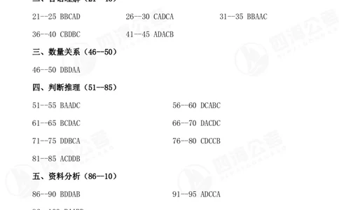 四海24事业编联考职测套题--职测9答案_2026考公资料_花生十三合集_2024+2023年资料_事业单位2024花生十三事业单位职测能力套题冲刺_试卷答案