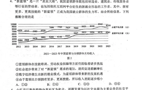 政治试题2025年东北三省四城市联考暨沈阳市高三质量监测（二）_2025年4月_2504102025年东北三省四城市联考暨沈阳市高三质量监测（二）（全科）