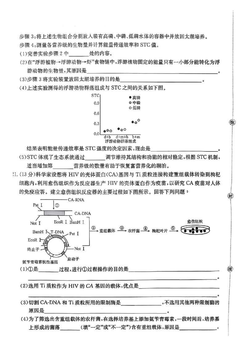生物_2025年10月_12026年试卷教辅资源等多个文件_251024湖南2026届金太阳十月份高三年级阶段监测联合考试（全科）_湖南2026届金太阳十月份高三年级阶段监测联合考试生物试题+答案