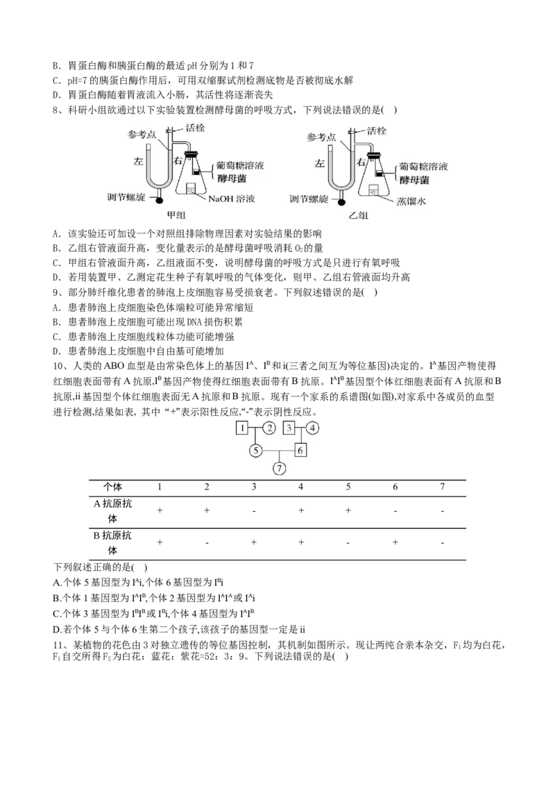 滨城高中联盟2025-2026学年度上学期高三10月份考试_2025年10月_12026年试卷教辅资源等多个文件_251031辽宁省大连市滨城高中联盟2026届高三上学期10月份月考（期中）