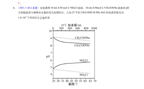 专题61盐类水解及应用（解析卷）_近10年高考真题汇编（必刷）_十年（2014-2024）高考化学真题分项汇编（全国通用）_十年（2014-2023）高考化学真题分项汇编（全国通用）
