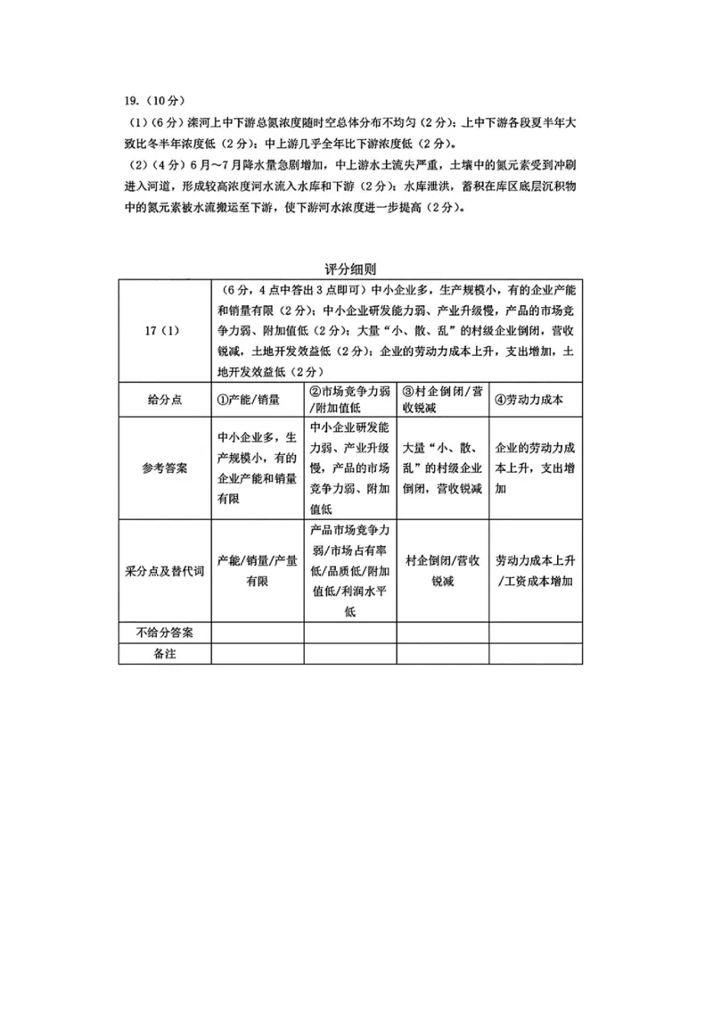 广东省深圳市宝安区2024-2025学年高三上学期期末考试地理试卷+答案_2025年1月_250121广东省深圳市宝安区2024-2025学年高三上学期期末考试（金太阳231C）（全科）