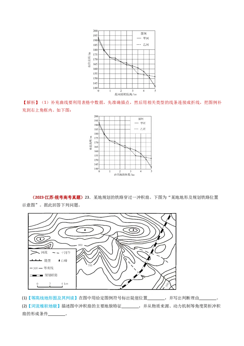 专题01地球与地图-学易金卷：2023年高考真题和模拟题地理分项汇编（解析卷）_近10年高考真题汇编（必刷）_十年（2014-2024）高考地理真题分项汇编（全国通用）