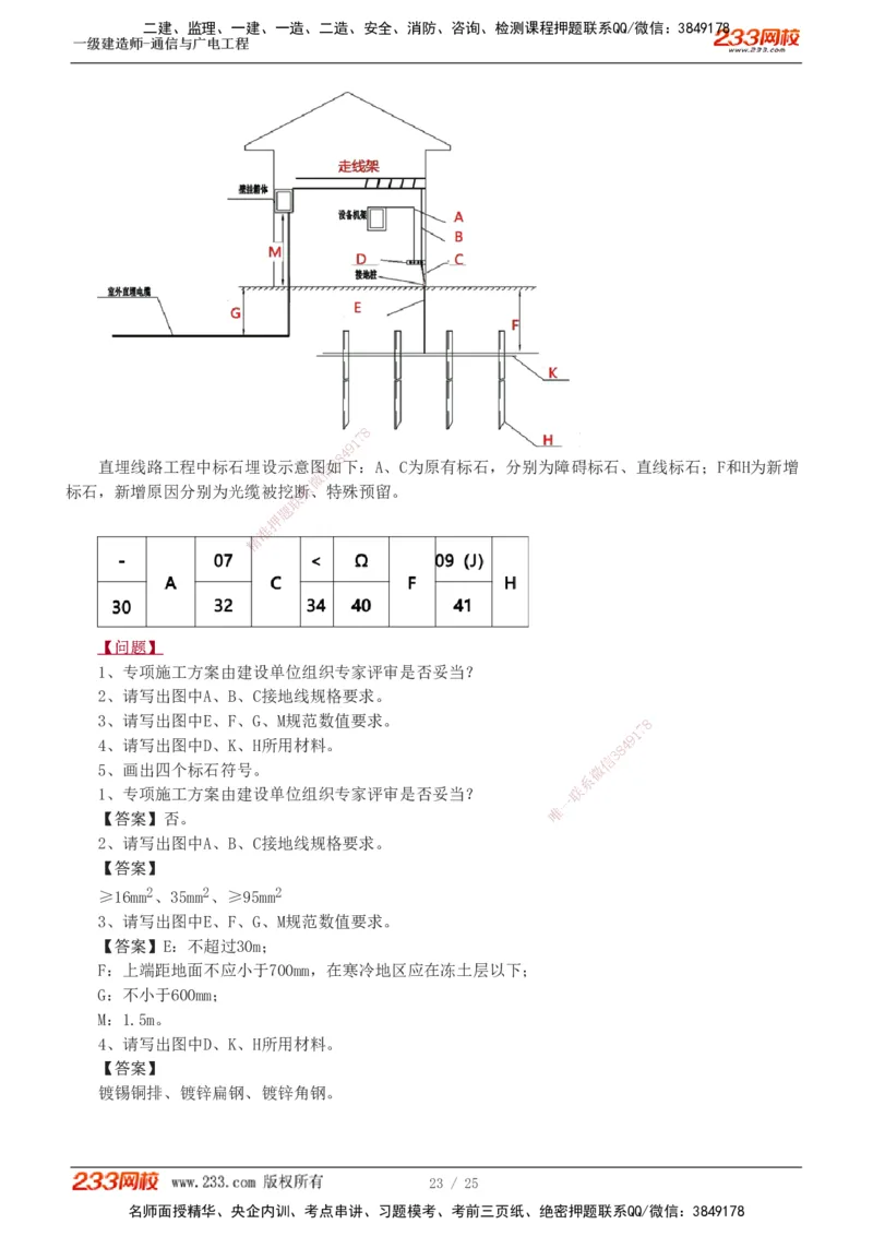 1-7_2026年一级建造师_2026年一建通信_2025年一建通信SVIP_03-习题精析✿实战特训✿模考通关_12-通信《模考金题班》杨鹏233
