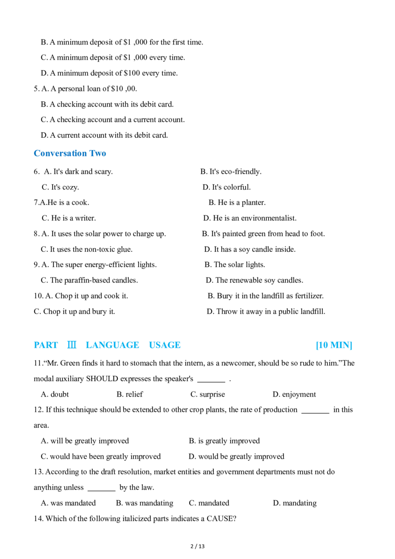 05-XH2024专四预测第5套试题_2025专四专八真题及备考资料_2025专四备考资料_022025专四预测押题卷13+5套_2024年专四预测押题卷13套（附听力及答案解析）_2024年专四预测卷5套