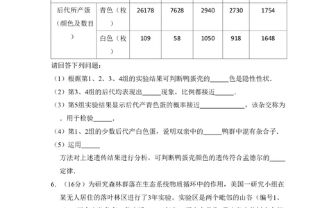 2009年高考生物试卷（北京）（空白卷）_生物历年高考真题_新&middot;PDF版2008-2025&middot;高考生物真题_生物（按年份分类）2008-2025_2009&middot;高考生物真题