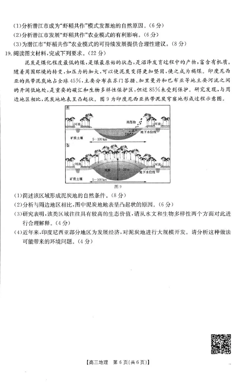 地理高三2月金太阳联考_2025年2月_250207福建省金太阳2024-2025学年高三下学期2月开学联考（25-312C）（全科）_地理