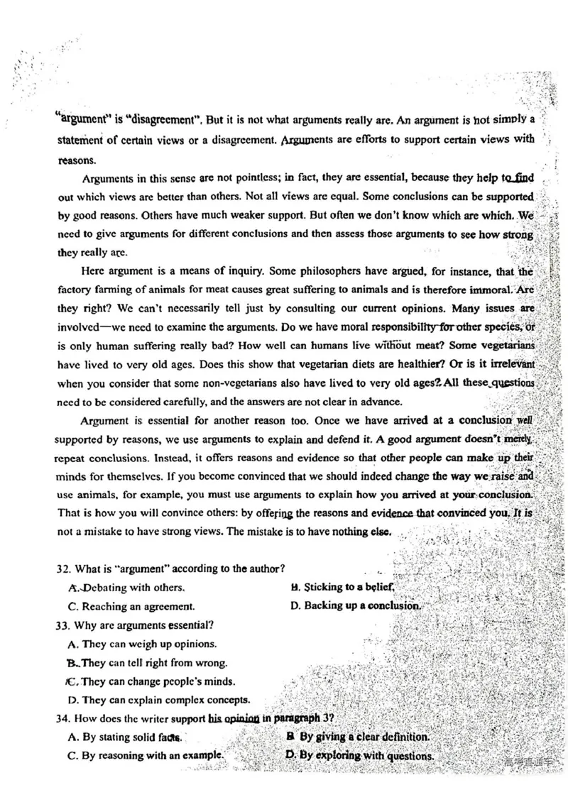 福建省莆田2025届高中毕业班第二次质量检测英语试题（含答案）_2025年3月_250309福建省莆田市2025届高中毕业班第二次教学质量检测（全科）